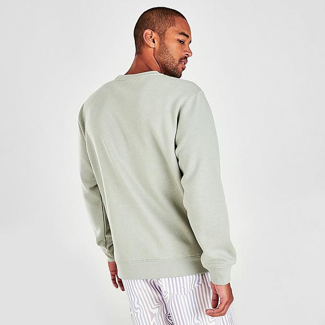 Back Right view of Men's NICCE Centre Logo Crewneck Sweatshirt in Spearmint Click to zoom