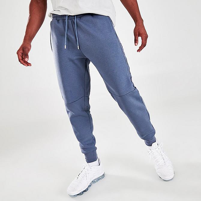 Back Left view of Men's NICCE Mercury Jogger Pants in Blue Click to zoom