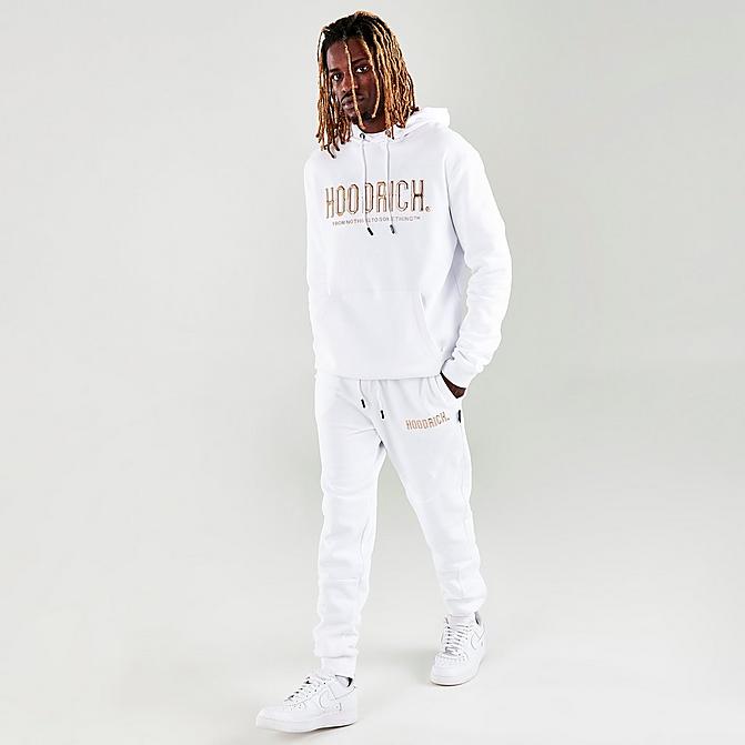 Front view of Men's Hoodrich Chromatic Jogger Pants in White/Gold Click to zoom