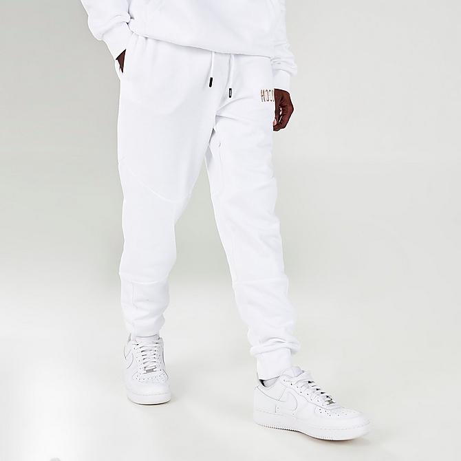 Back Left view of Men's Hoodrich Chromatic Jogger Pants in White/Gold Click to zoom