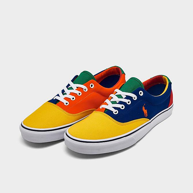 Three Quarter view of Men's Polo Ralph Lauren Keaton Casual Shoes in Multi Click to zoom