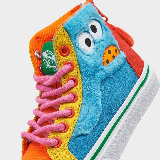 Little Kids' Vans x Sesame Street SK8-Hi Zip Casual Shoes| Finish Line