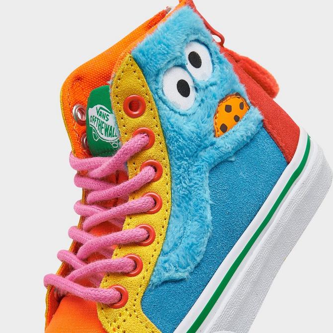 Little Kids' Vans X Sesame Street Sk8-Hi Zip Casual Shoes| Finish Line