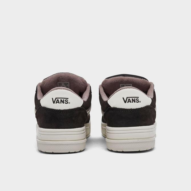Left view of Women's Vans Hylane Casual Shoes in After Dark Black Click to zoom