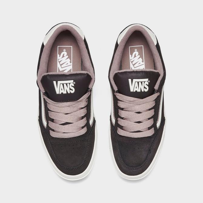 Back view of Women's Vans Hylane Casual Shoes in After Dark Black Click to zoom