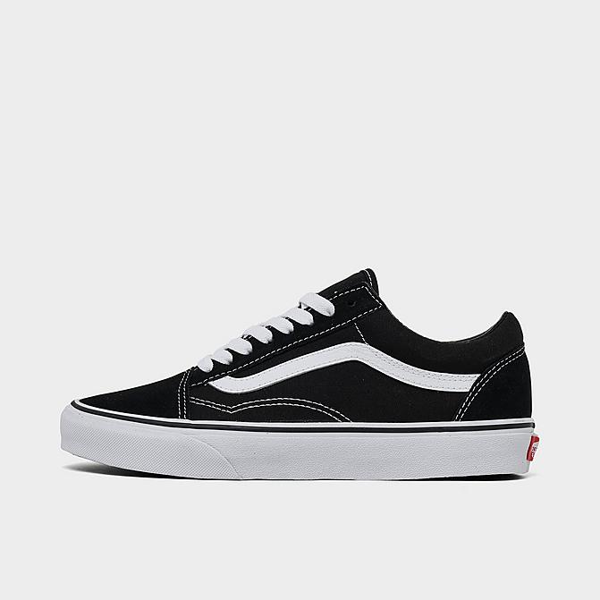 Right view of Big Kids' Vans Old Skool Casual Shoes in Black/White Click to zoom