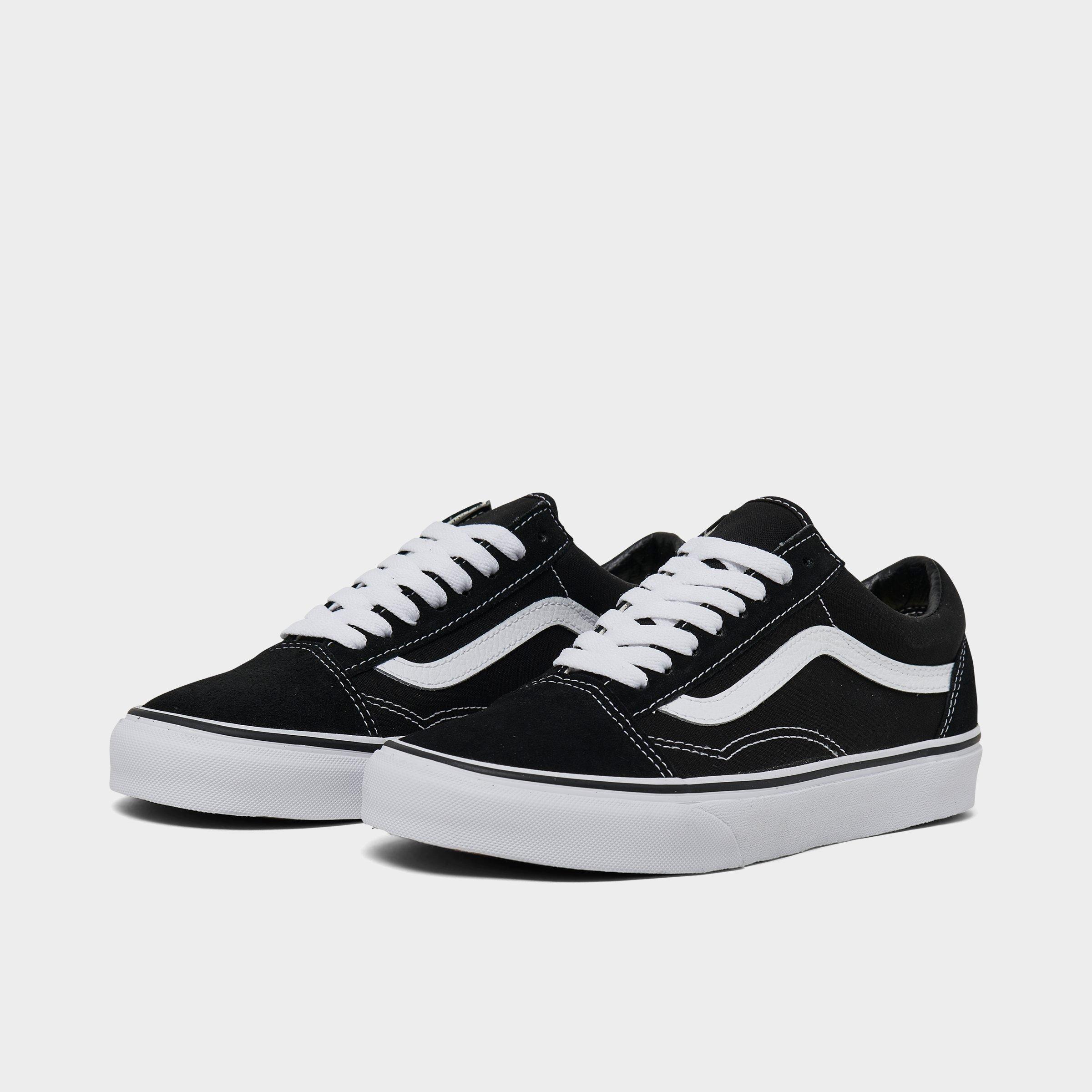 black junior old skool vans