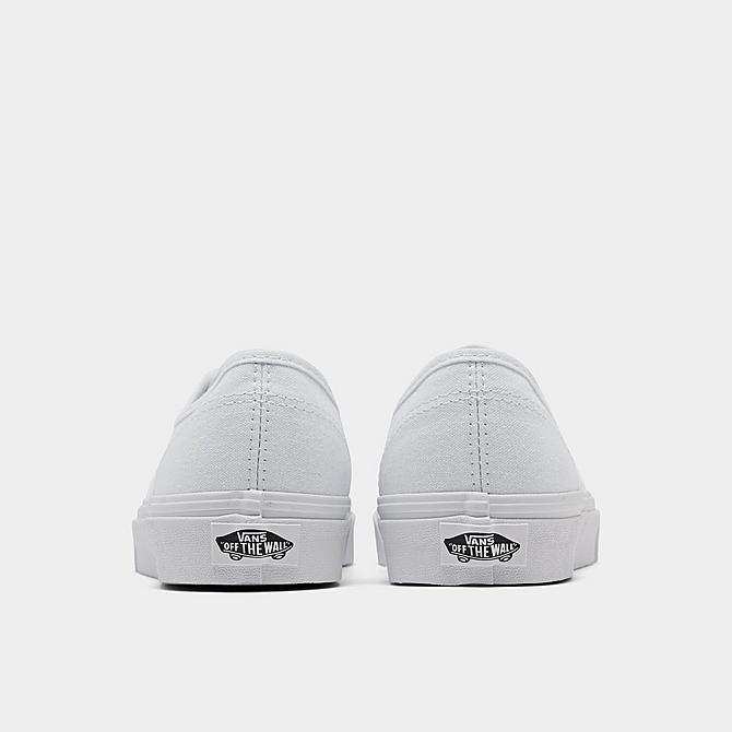 Left view of Women's Vans Authentic Casual Shoes in White/White Click to zoom