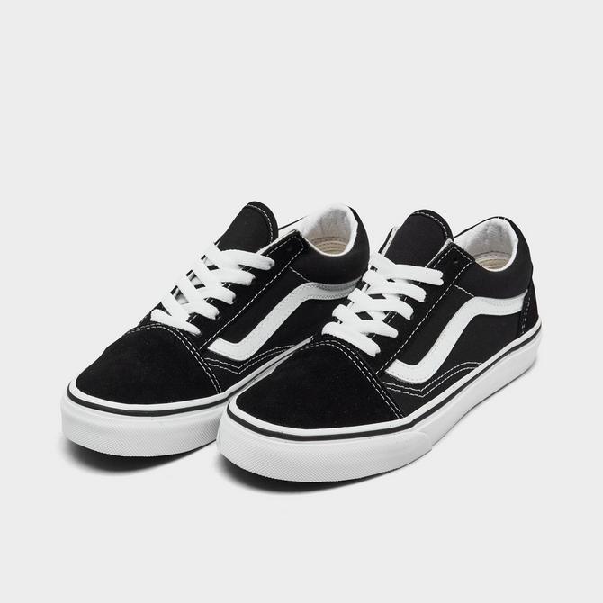 Childrens black and hot sale white vans