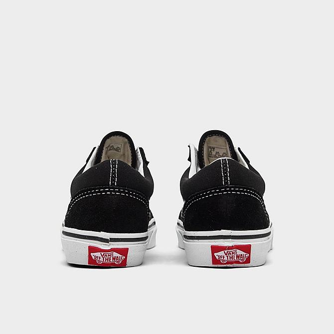 Left view of Little Kids' Vans Old Skool Casual Shoes in Black/White Click to zoom