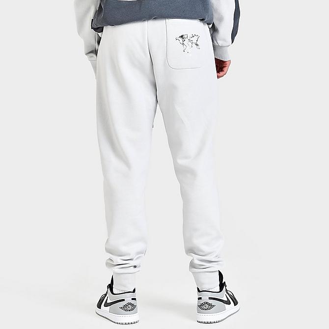 Back Right view of Men's Hoodrich OG Aspire Jogger Pants in Oyster/Irongate/White Click to zoom