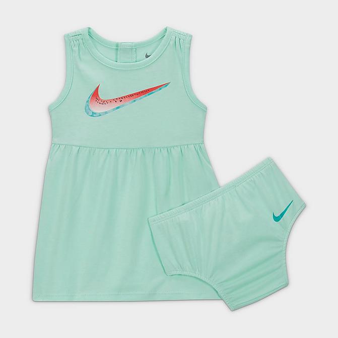 Right view of Girls' Infant Nike Watermelon Dress (0M-9M) in Mint Foam Click to zoom
