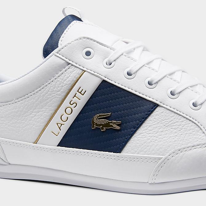 Front view of Men's Lacoste Chaymon 120 Casual Shoes in White/Navy Click to zoom