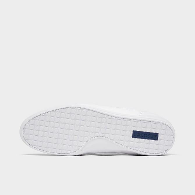 Bottom view of Men's Lacoste Chaymon 120 Casual Shoes in White/Navy Click to zoom
