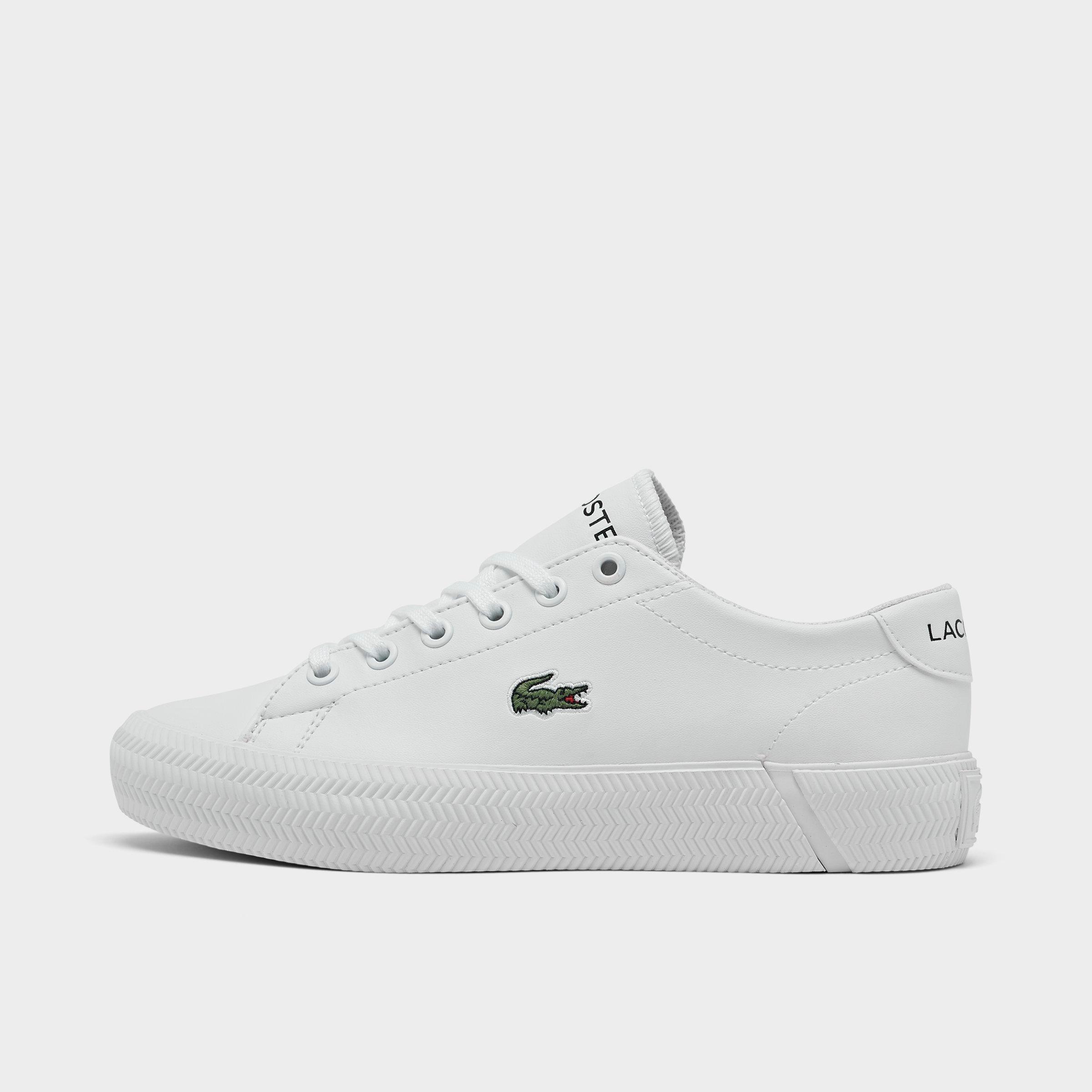 lacoste white casual shoes