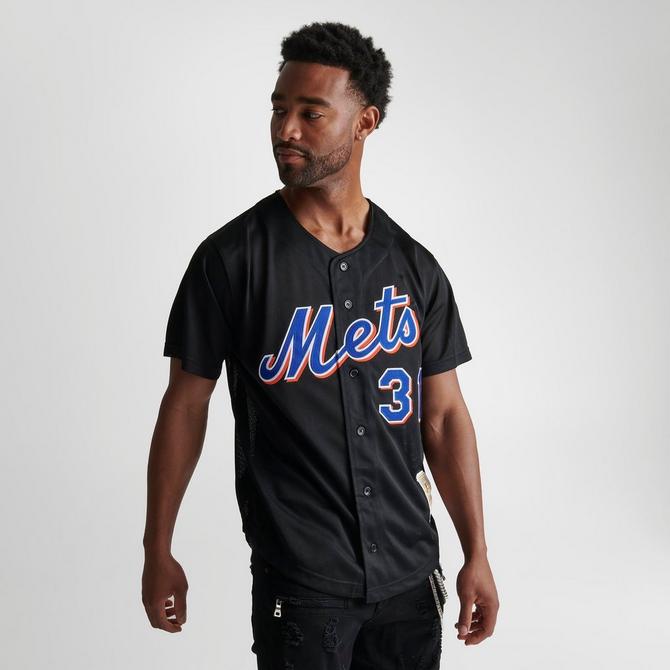 Men's Nike Mike Piazza Black New York Mets Cooperstown Collection