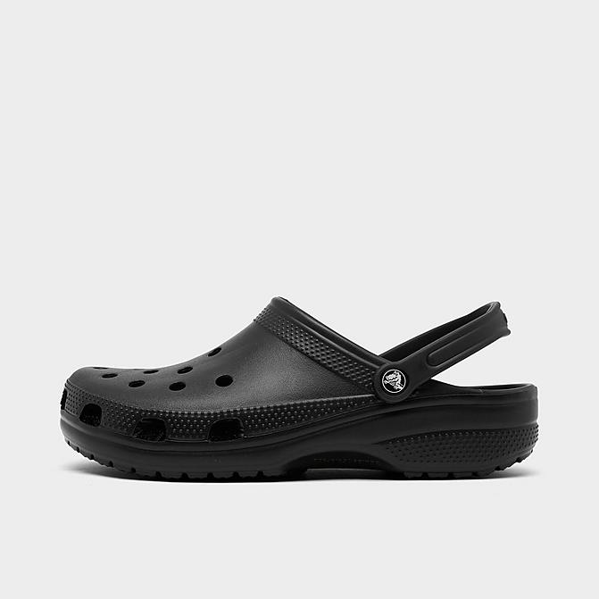 Right view of Unisex Crocs Classic Clog Shoes (Men's Sizing) in Black Click to zoom