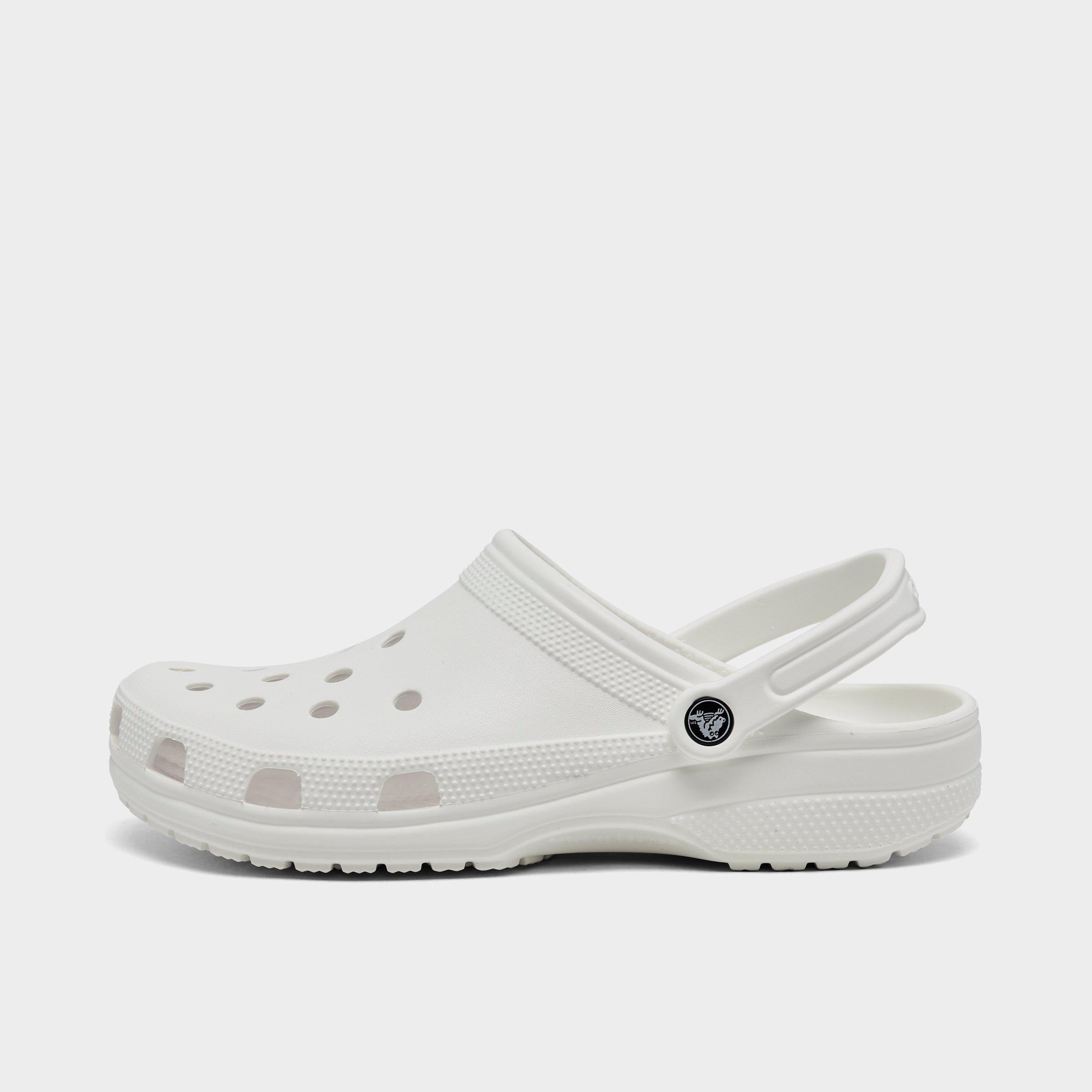 all white crocs