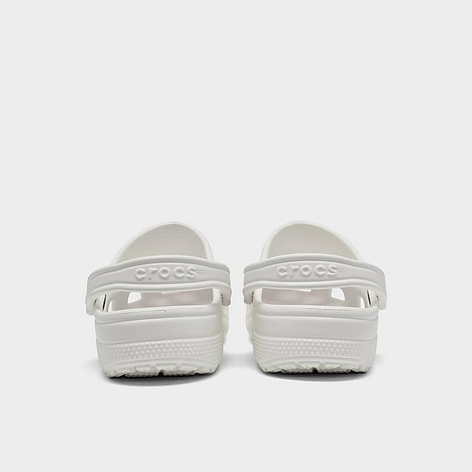 Left view of Unisex Crocs Classic Clog Shoes (Men's Sizing) in White Click to zoom