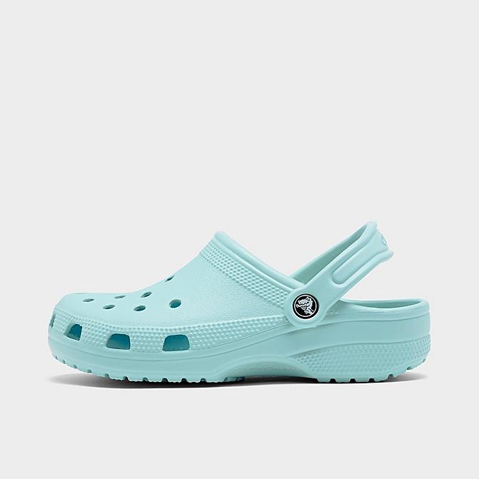 Right view of Unisex Crocs Classic Clog Shoes (Men's Sizing) in Ice Blue Click to zoom