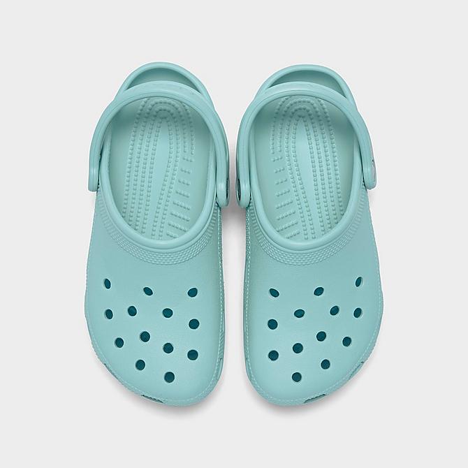 Back view of Unisex Crocs Classic Clog Shoes (Men's Sizing) in Ice Blue Click to zoom