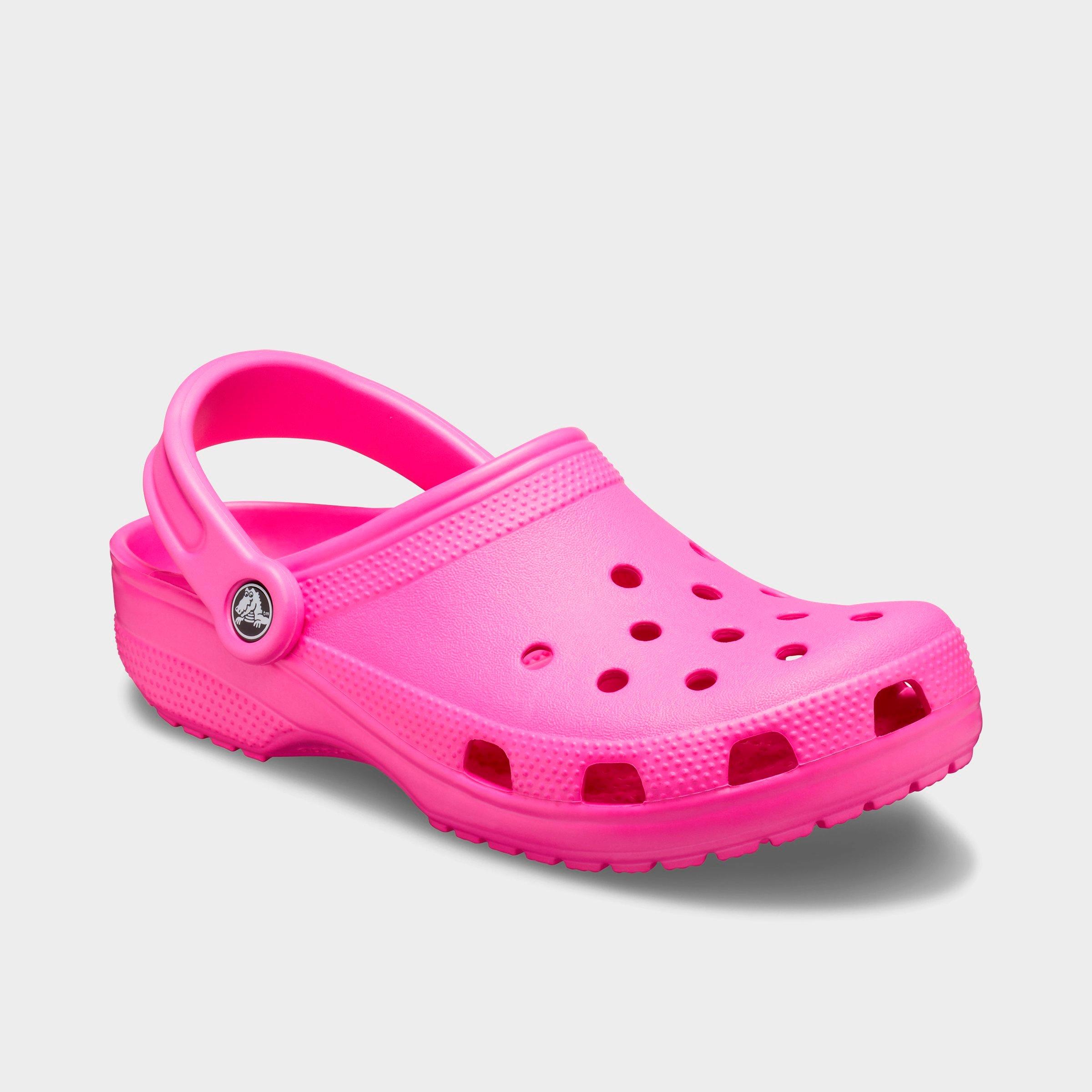 pink tie dye crocs