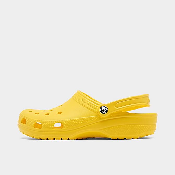 Right view of Unisex Crocs Classic Clog Shoes (Men's Sizing) in Lemon Click to zoom