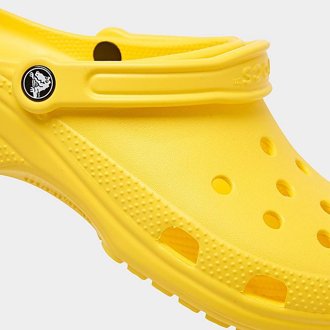 Front view of Unisex Crocs Classic Clog Shoes (Men's Sizing) in Lemon Click to zoom