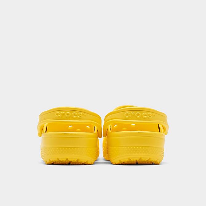 Left view of Unisex Crocs Classic Clog Shoes (Men's Sizing) in Lemon Click to zoom