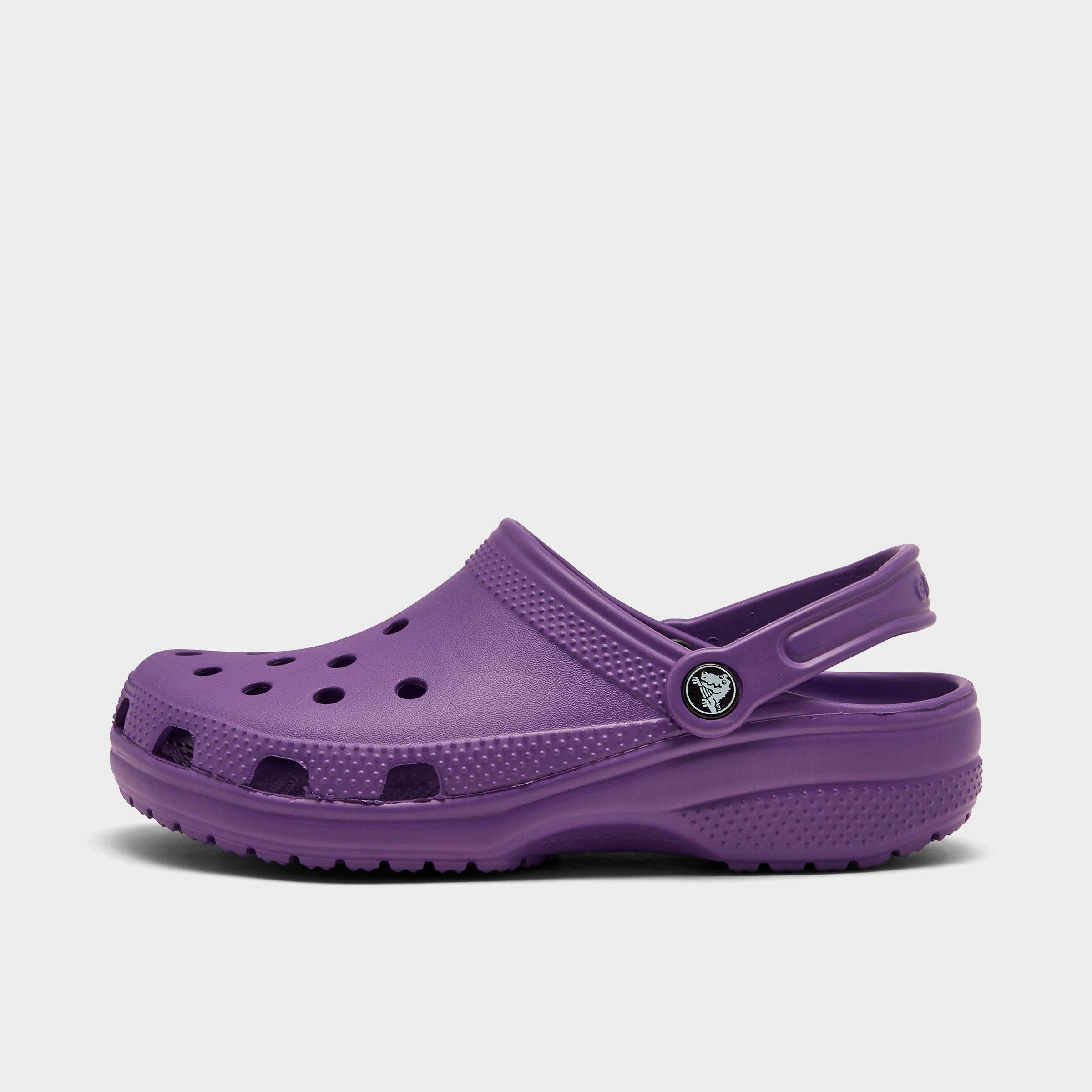 crocs with lines on top