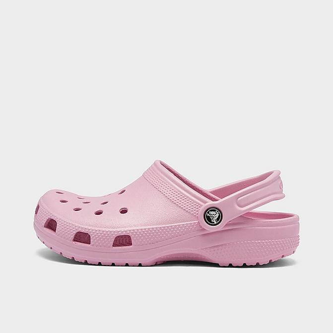 Right view of Unisex Crocs Classic Clog Shoes (Men's Sizing) in Ballerina Pink Click to zoom