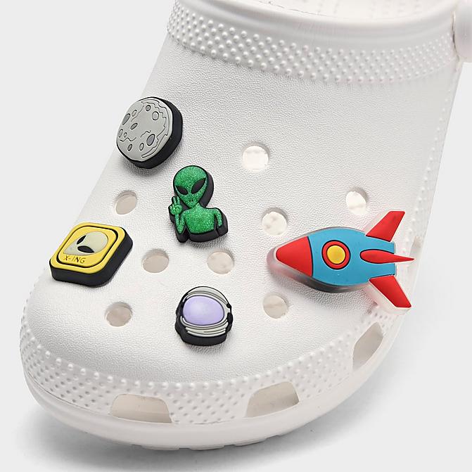 Front view of Crocs Jibbitz Outerspace Charms (5-Pack) in Multi Outerspace Click to zoom