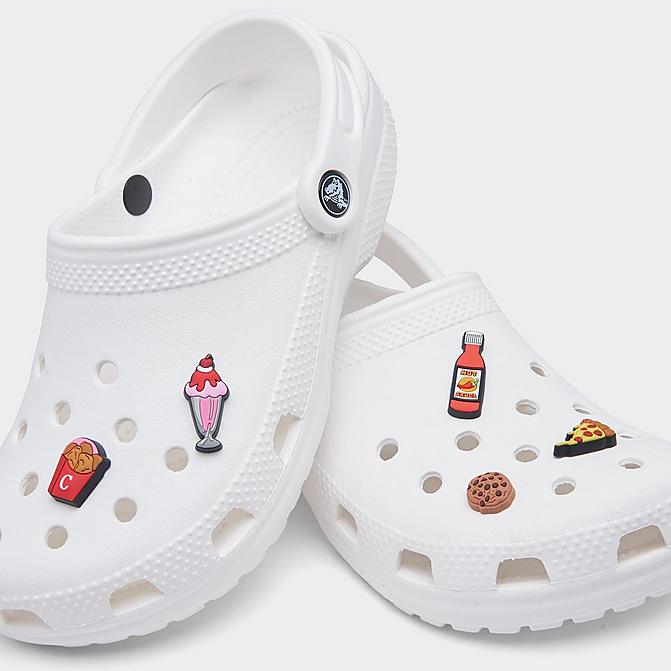 Front view of Crocs Jibbitz Good Eats Charms (5-Pack) in Multi Click to zoom