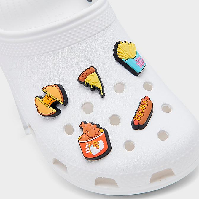 Front view of Crocs Jibbitz Junk Food Charms (5-Pack) in Multi-Color Click to zoom