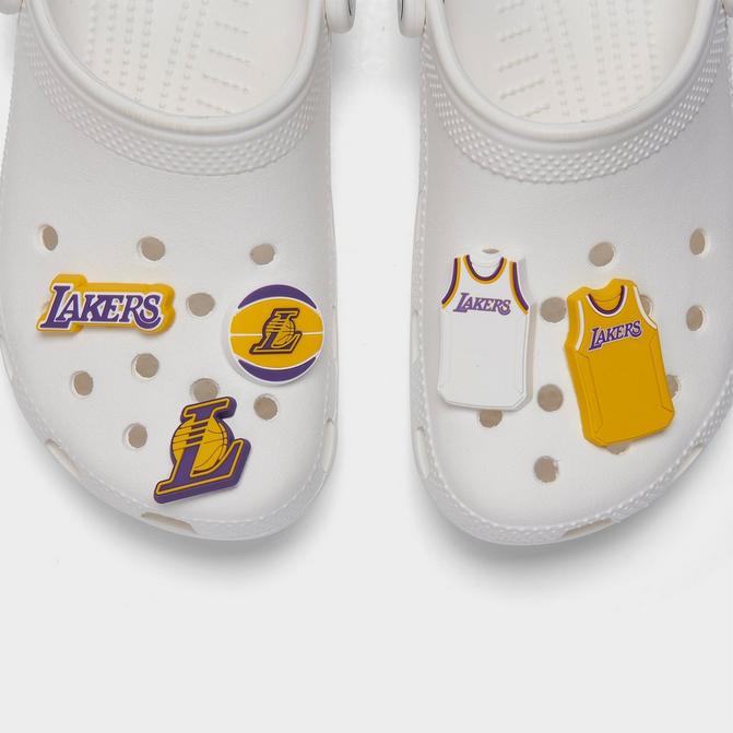 Crocs Jibbitz Los Angeles Lakers NBA Charms (5Pack) Finish Line
