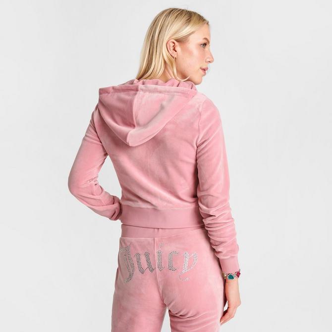 Juicy Couture Women's Velour Hooded Jumpsuit - Macy's