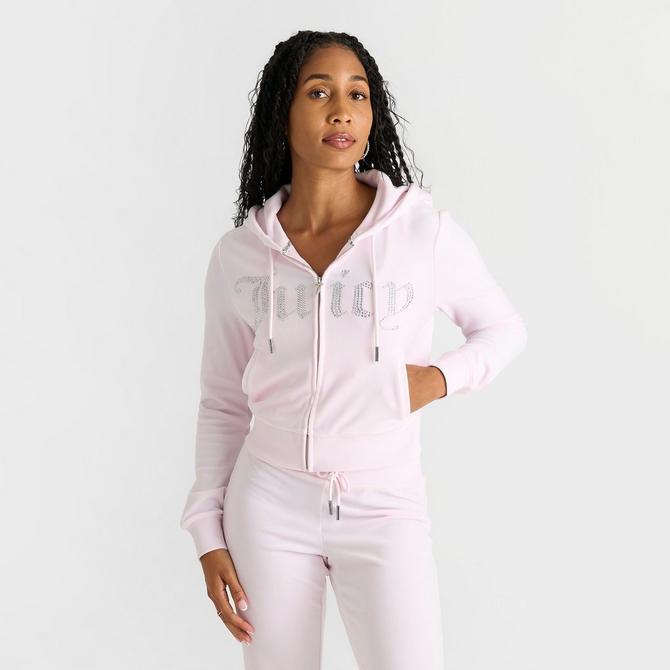 PINK VS COLOR BLOCK BLING HOODIE AND JOGGERS outlets SET