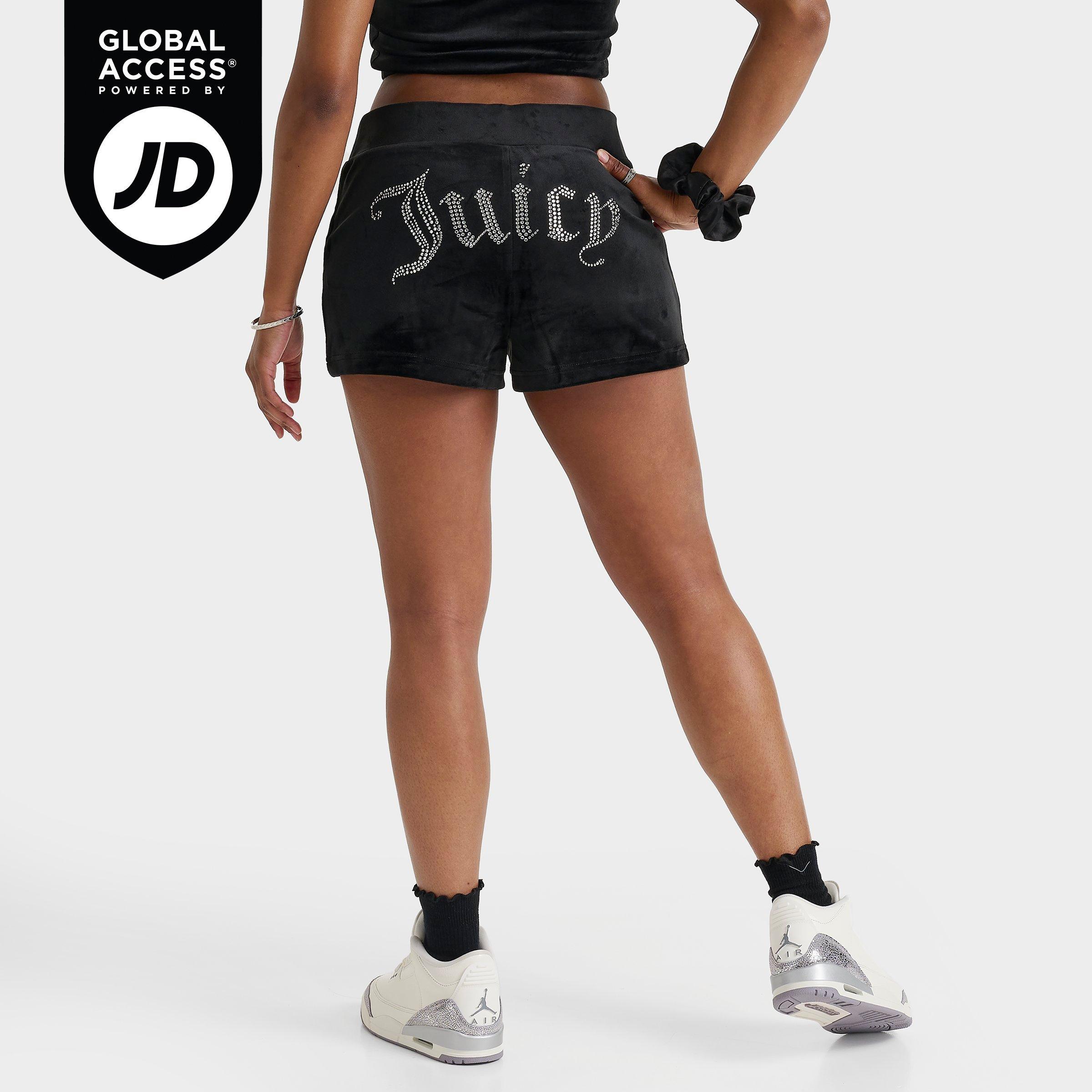 Juicy Couture 高級ベロア素材 OG Bling ショートパンツ 復刻版 Women's Juicy Couture OG Bling Shorts | Finish Line