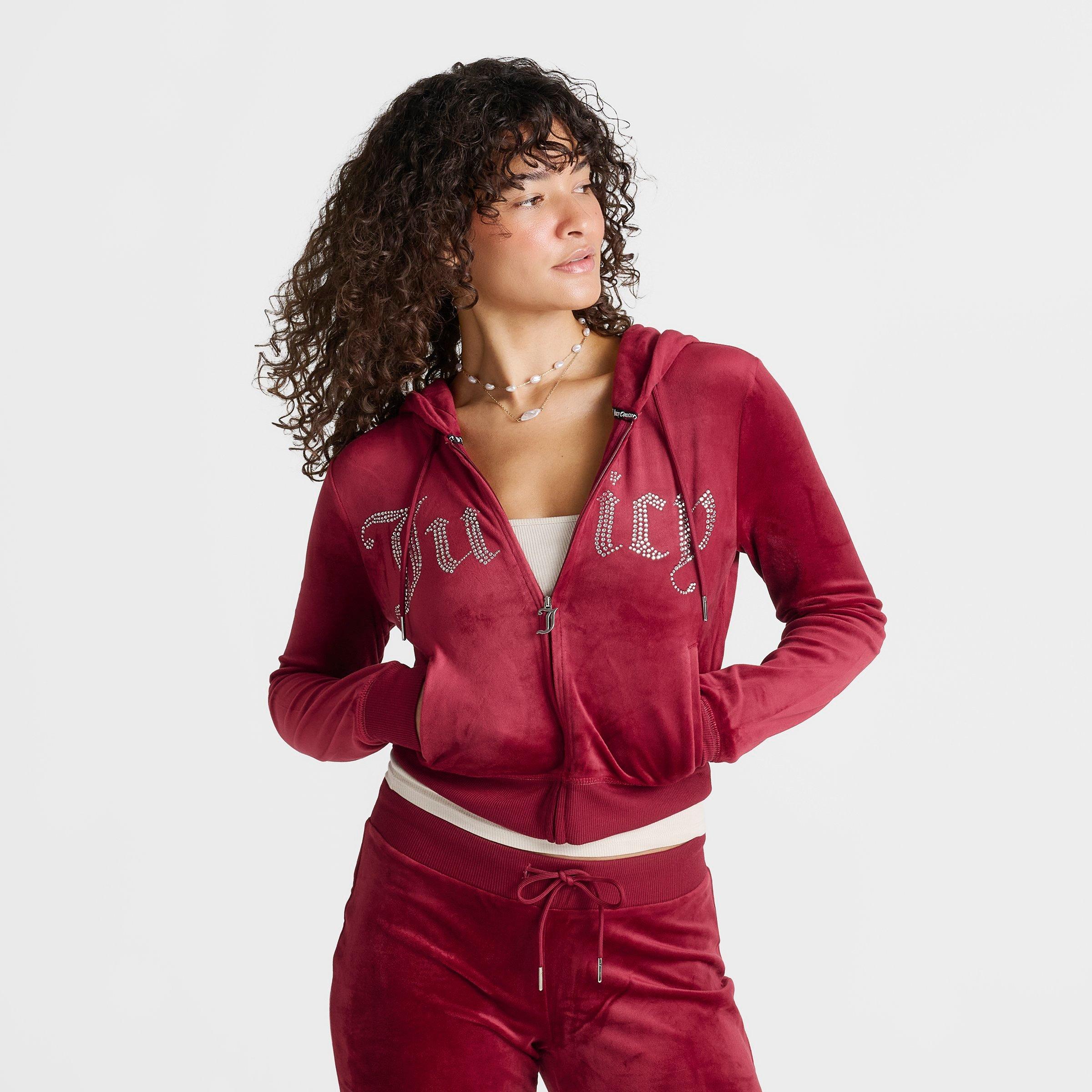 ジョーシージョリー Women's Juicy Couture Bling Front Hoodie | Finish Line
