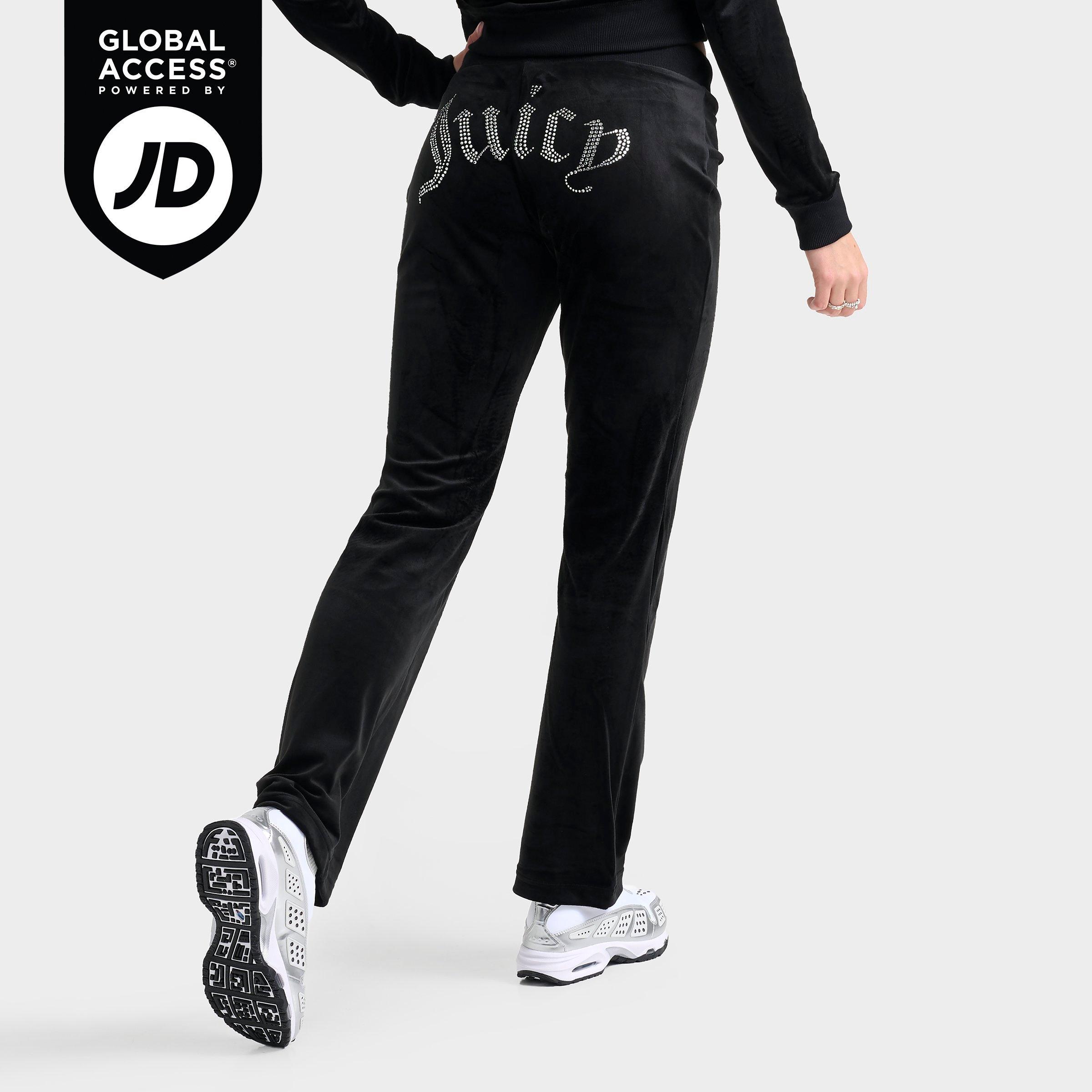 【X‐girl】VELOUR TRACK PANTS Juicy Couture OG Big Bling Velour Womens Track Pants Purple