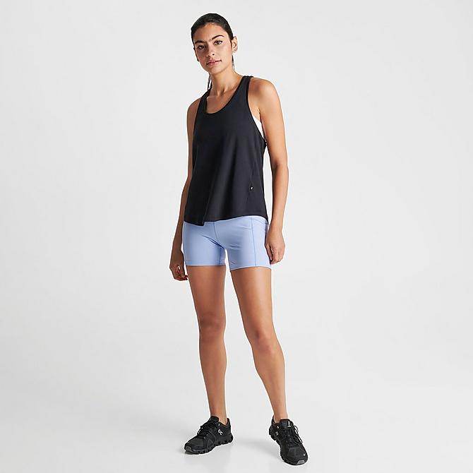 Front Three Quarter view of Women's On Running Focus Tank Top in Black Click to zoom