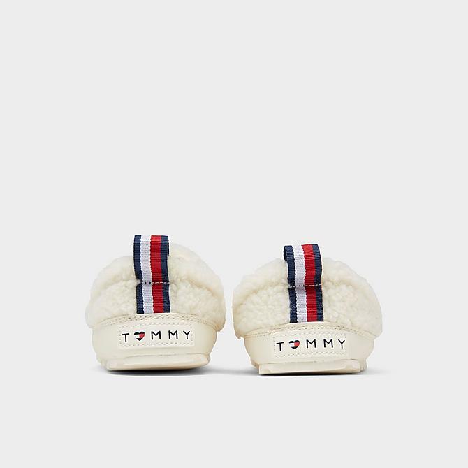 Left view of Girls Big Kids' Tommy Hilfiger Sonny Slippers in Off White Click to zoom