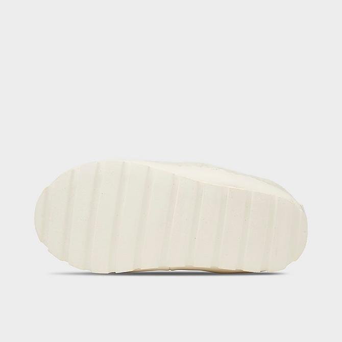 Bottom view of Girls Big Kids' Tommy Hilfiger Sonny Slippers in Off White Click to zoom