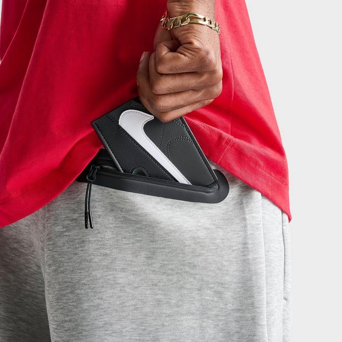 Right view of Nike Icon Air Max 90 Card Wallet in Dark Smoke Grey/Black/White Click to zoom
