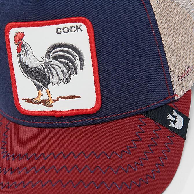 Back view of Goorin Bros. The Cock Trucker Hat in Navy Click to zoom