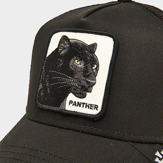 Left view of Goorin Bros. The Panther Trucker Hat in Black Click to zoom