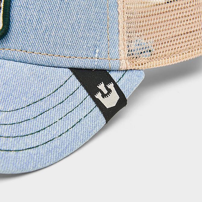 Back view of Goorin Bros. The Cash Cow Trucker Hat in Blue Click to zoom