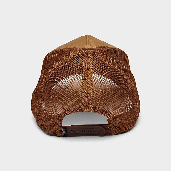 Front view of Goorin Bros. The King Lion Trucker Hat in Whiskey Click to zoom