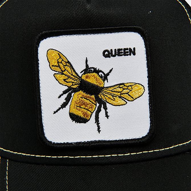 Left view of Goorin Bros. The Queen Bee Trucker Hat in Black Click to zoom