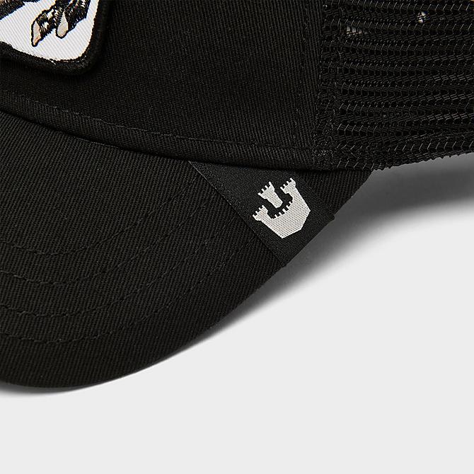 Left view of Goorin Bros. The Stallion Trucker Hat in Black Click to zoom